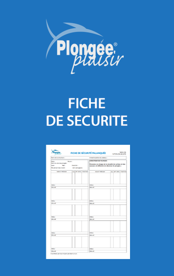 Fiche de sécurité plongée